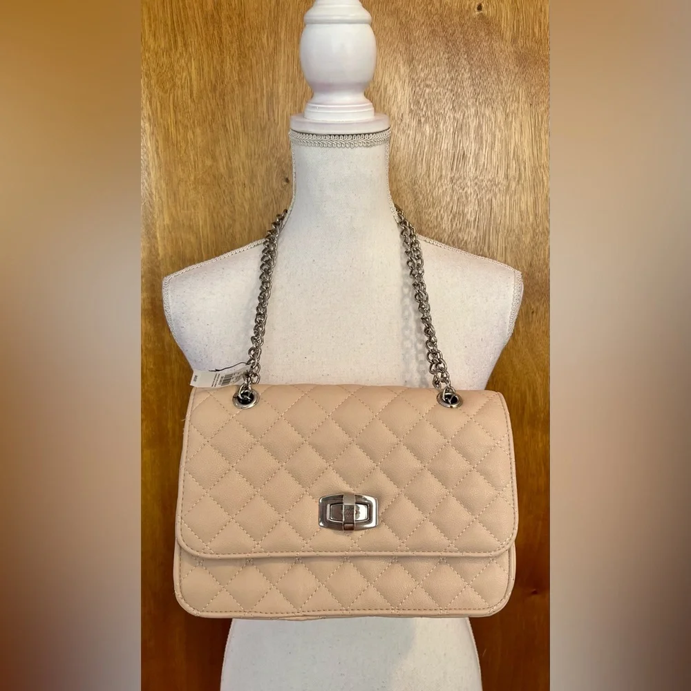 Express NWT Blush Chain Crossbody Shoulder Bag - Picture 6 of 10